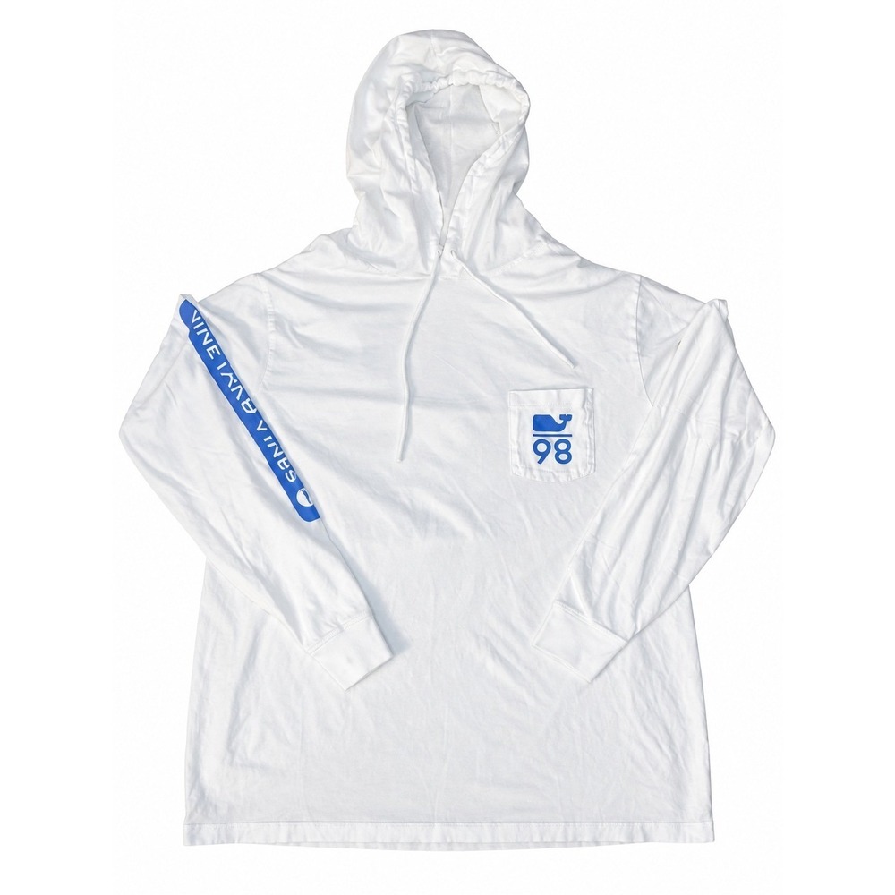 Vineyard Vines Long Sleeve "86" Whale Graphic Hoodie T-Shirt
